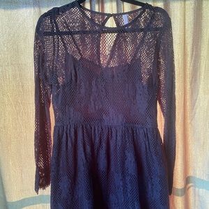 Black Lace Dress Size Large